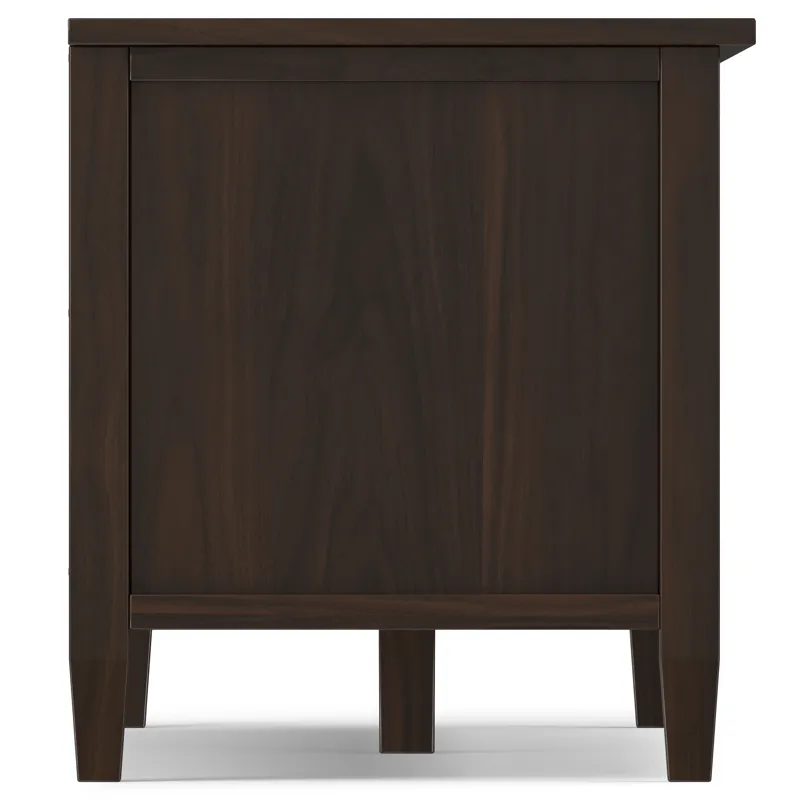 Warm Shaker Warm - Shaker 72\" Low TV Media Stand - Tobacco Brown