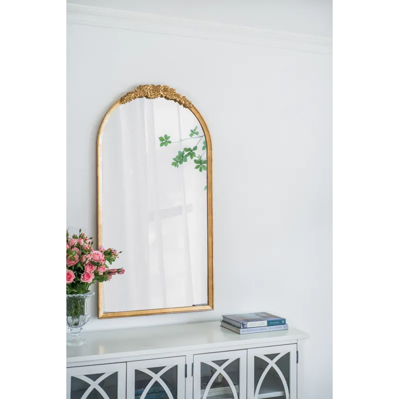 Floor Mirror, Full Body Mirror Dressing Make Up Mirror For Bathroom Bedroom Living Room - Gold