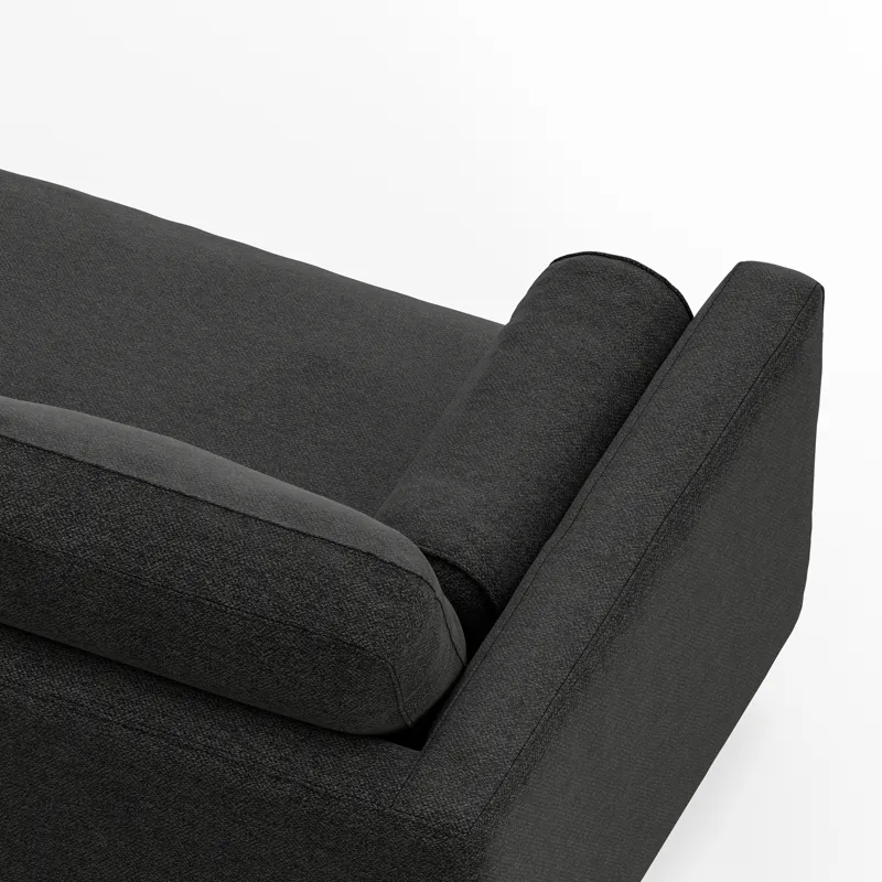 Morrison - Right Sectional Sofa - Charcoal Grey