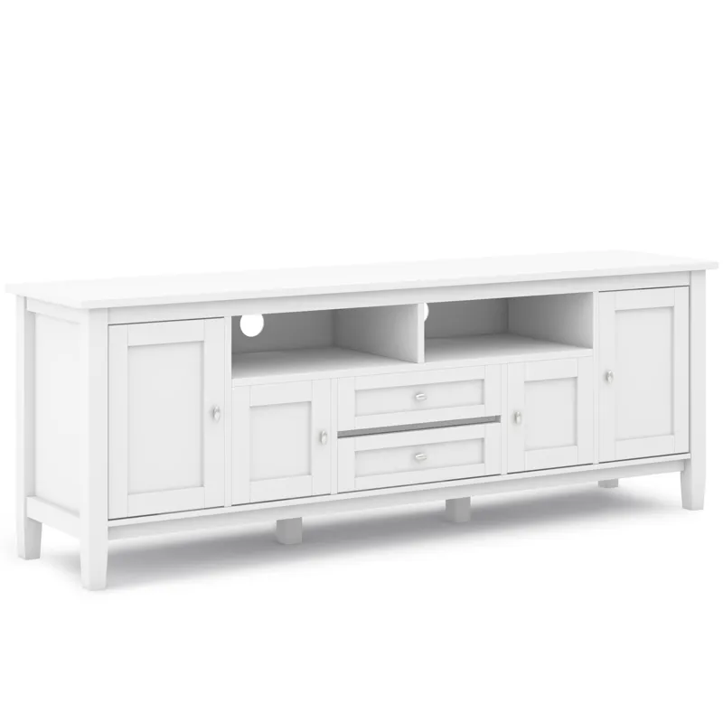 Warm Shaker - 72\" TV Media Stand - White