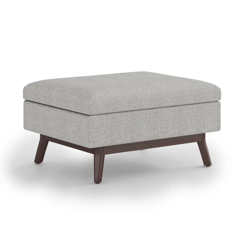 Owen - Coffee Table Storage Ottoman - Cloud Grey