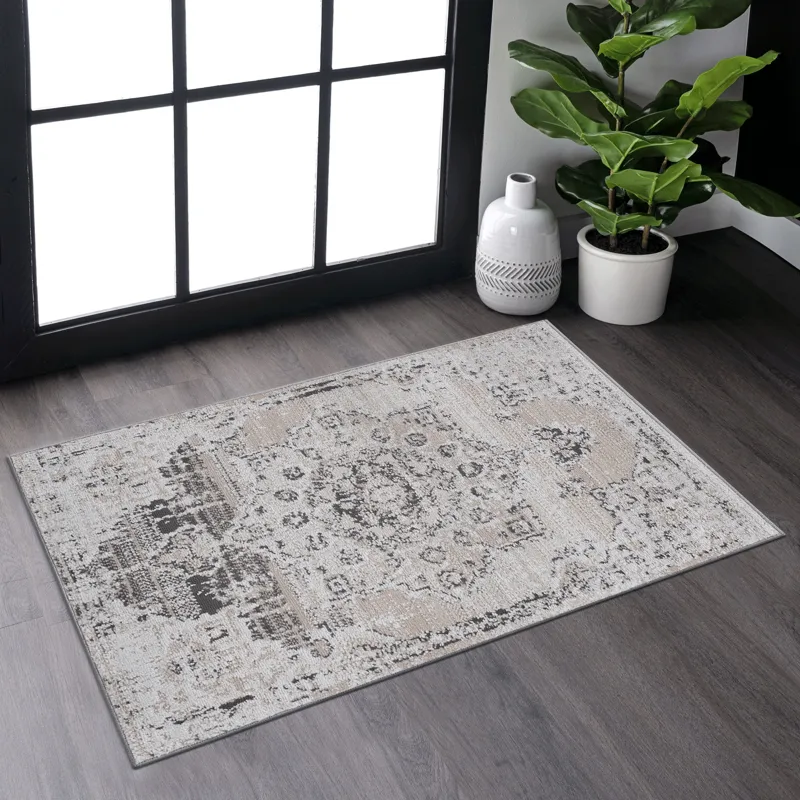 Payas - 2\' x 3\' Medallion Non-Shedding Living Room Bedroom Dining Home Office Stylish And Stain Re