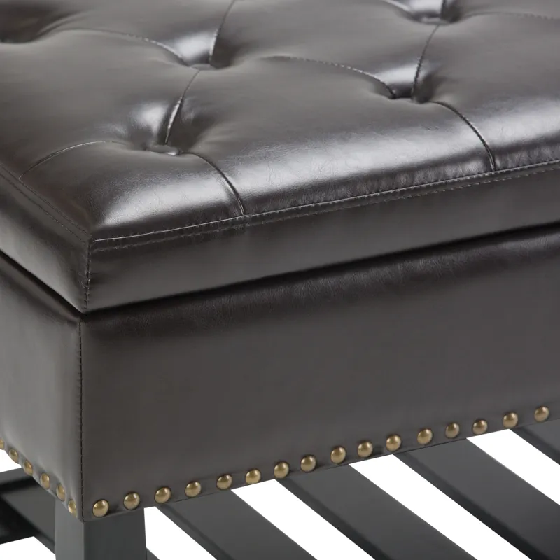 Lomond - Storage Ottoman Bench - Tanners Brown