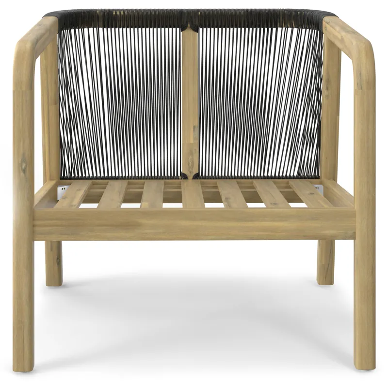 Palmetto - Outdoor Conversation Chair (Set of 2) - Stone Grey