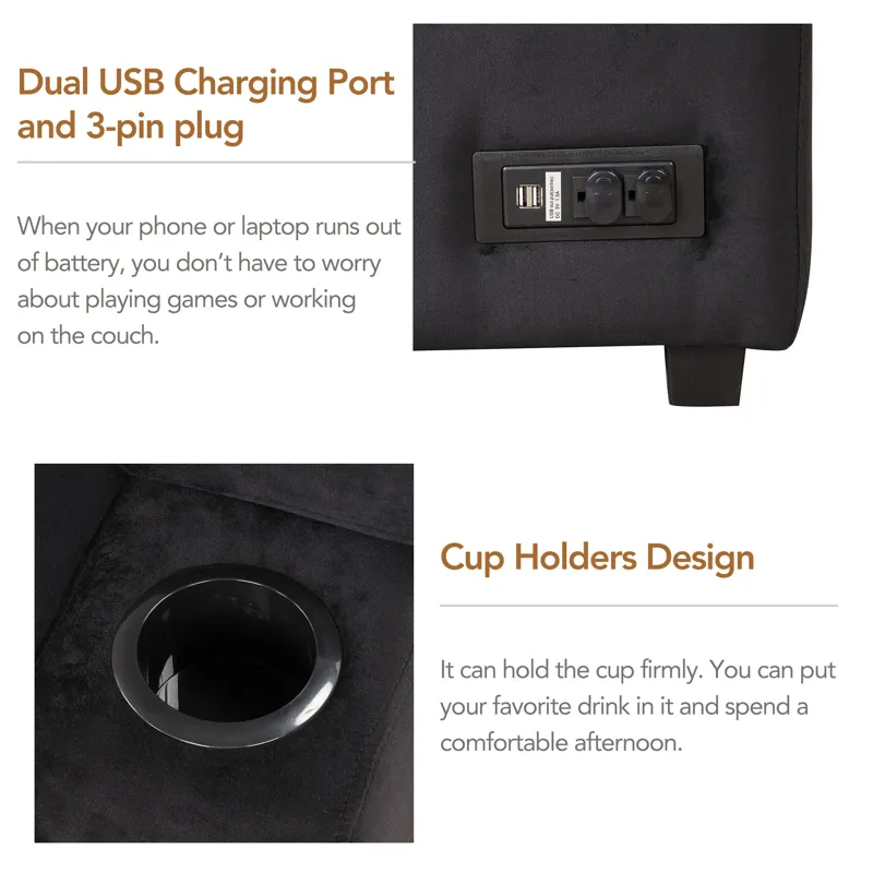 Sleeper Sofa Bed, 2 In 1 Pull Out Sofa Bed L-Shape Couch With Storage Ottoman For Living Room, Bedro