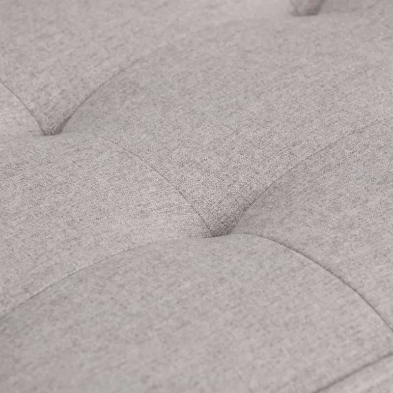 Cosmopolitan - Storage Ottoman Bench with Open Bottom - Cloud Grey
