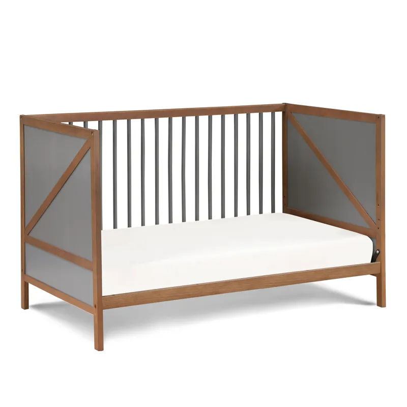 Pixie Zen - 3-in-1 Crib - Walnut/Charcoal