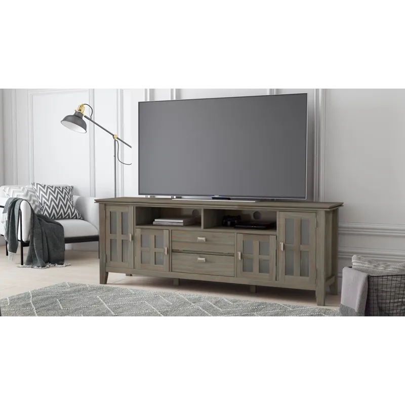 Artisan - 72\" TV Media Stand - Distressed Grey