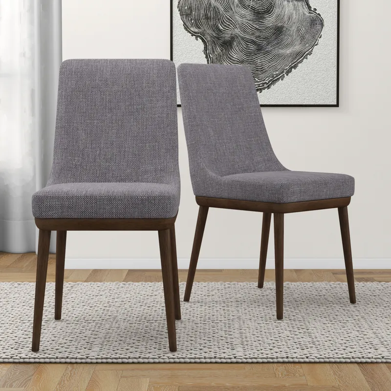 Kate - Mid-Century Modern Dining Chair (Set of 2) - Gray