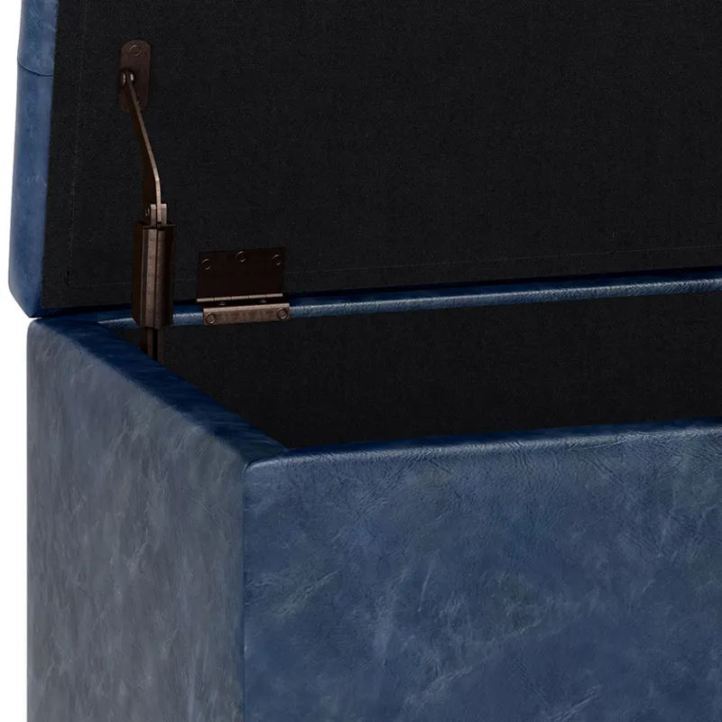 Cosmopolitan - Storage Ottoman - Denim Blue