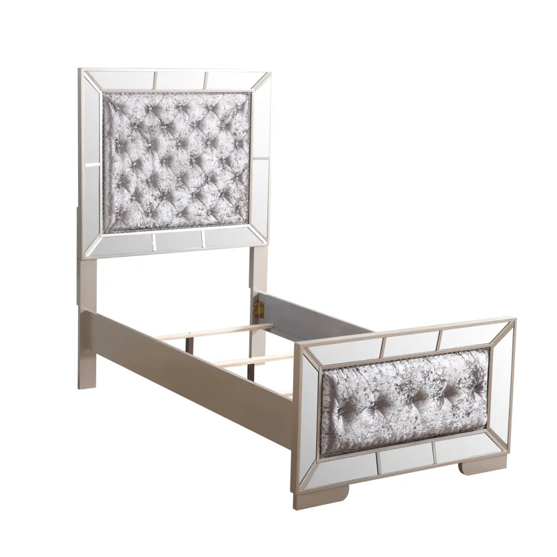 Hollywood Hills - Twin Bed - Silver Champagne
