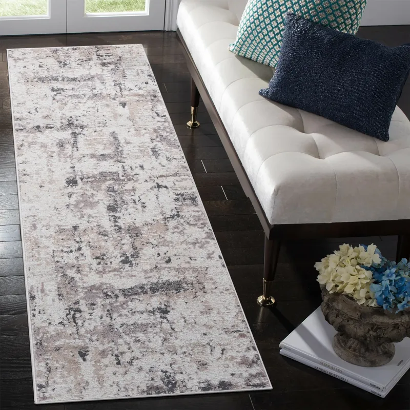 2\' x 8\' Abstract Non-Shedding Living Room Bedroom Dining Home Office Stylish And Stain Resistant A