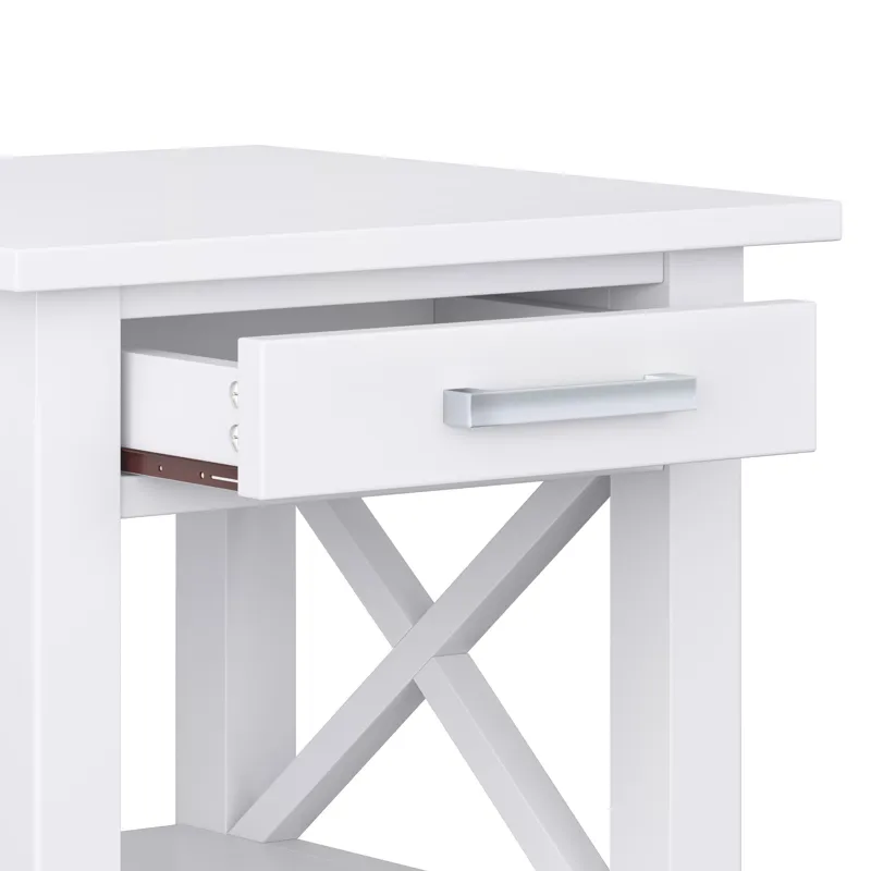 Kitchener - End Table - White