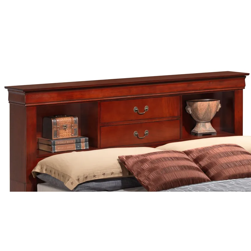 Louis Phillipe - G3100B-QSB Queen Storage Bed - Cherry
