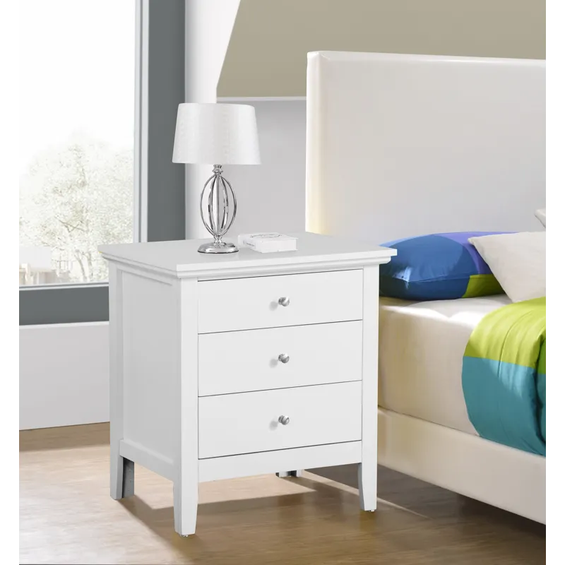 Hammond - G5490-N 3 Drawer Nightstand - White