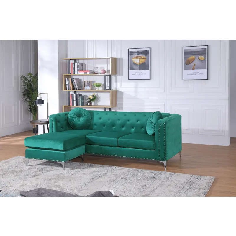 Pompano - G895B-SC Sofa Chaise (3 Boxes) - Green