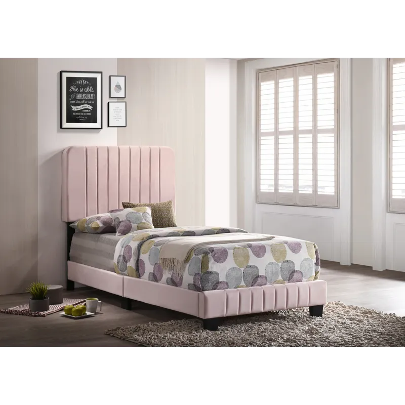 Lodi - G0406-TB-UP Twin Bed - Pink