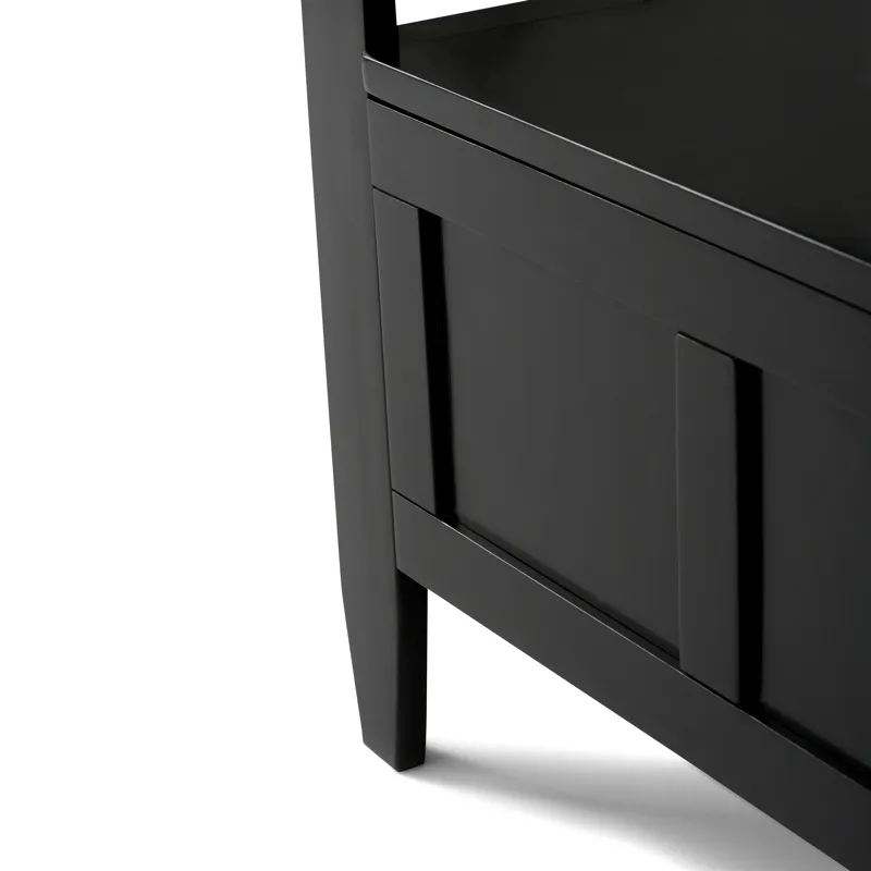 Brooklyn - Entryway Storage Bench - Black