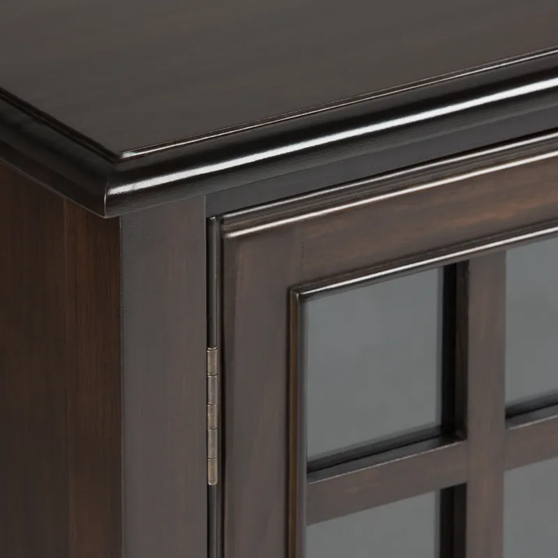 Connaught - Low Storage Cabinet - Dark Chestnut Brown