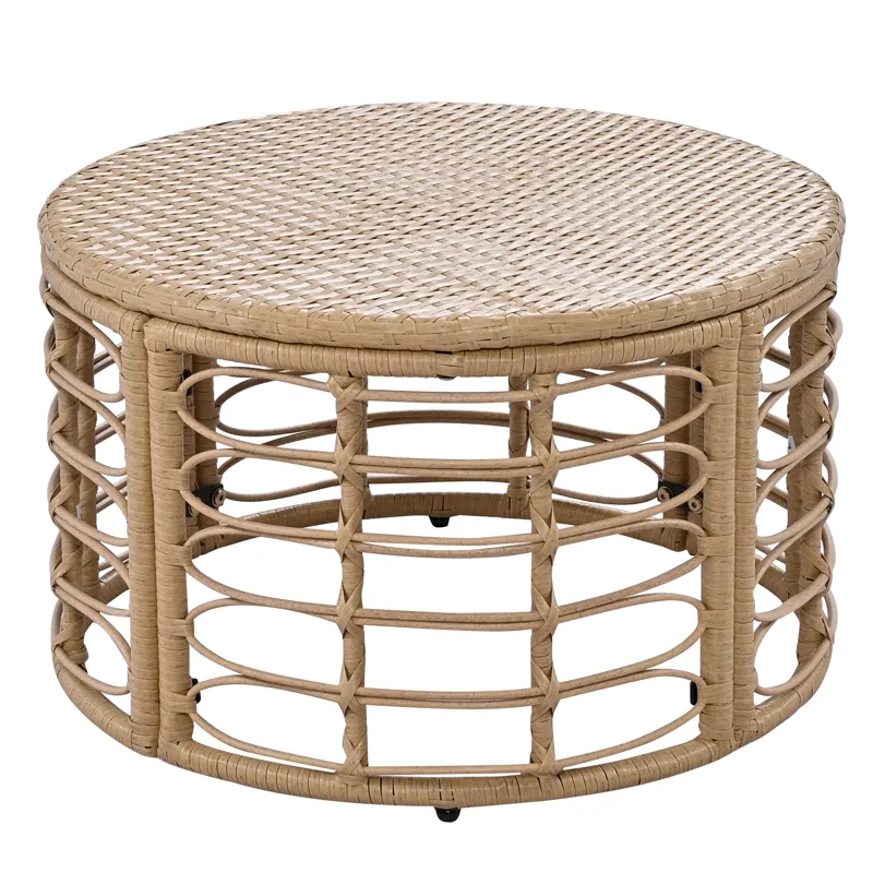 7 Pieces Outdoor Patio Furniture, All-Weather Rattan Sectional Sofa Set With Thick Cushions And Pill