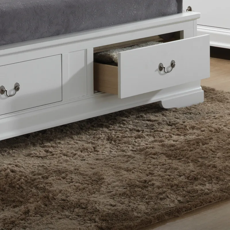 Louis Phillipe - G3190D-KSB2 King Storage Bed - White