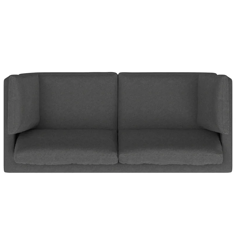 Ava - 90\" Mid Century Sofa - Pebble Gray
