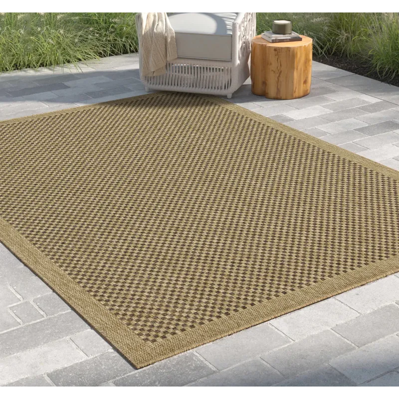 Earth - 2\'7\" X 7\'3\" Polypropylene Indoor / Outdoor Area Rug - Jute / Mocha