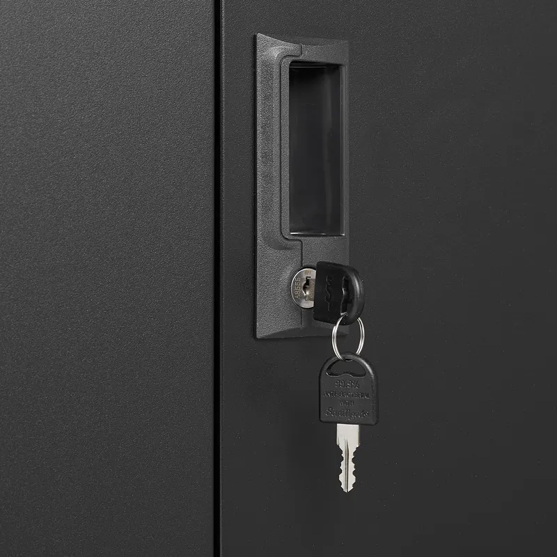 Metal Storage Cabinet With Locking Doors And Adjustable Shelf, Folding Filing Storage Cabinet, Foldi