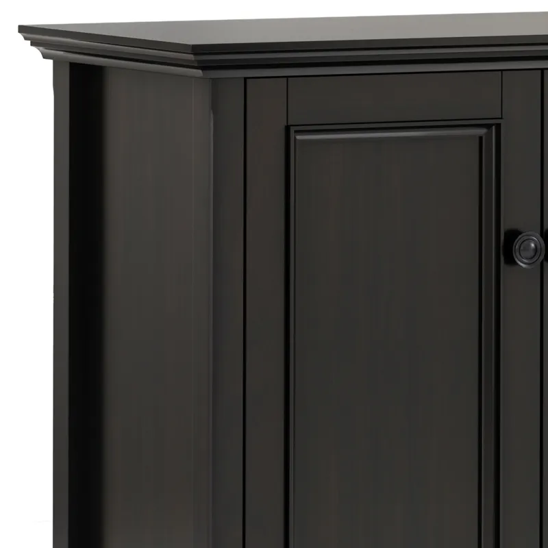 Amherst - Wide 4 Door Storage Cabinet - Hickory Brown