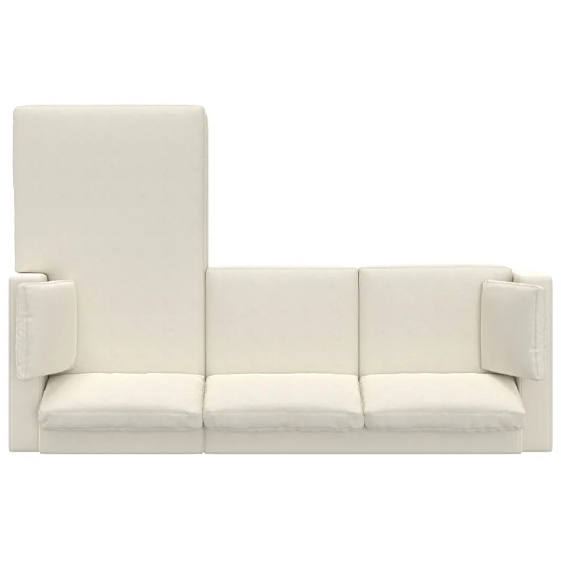 Charlie - Deep Seater Right Sectional Sofa - Cream