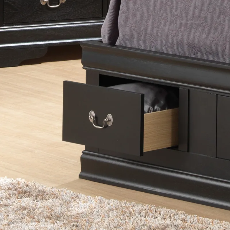 Louis Phillipe - G3150B-TSB Twin Storage Bed - Black