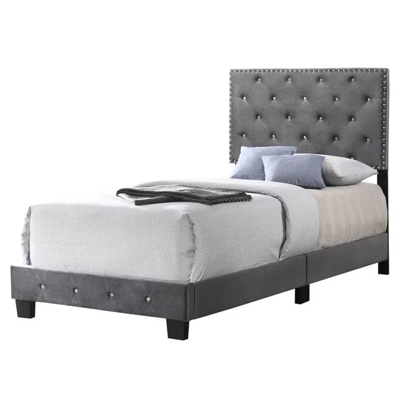 Suffolk - G1401-TB-UP Twin Bed - Gray