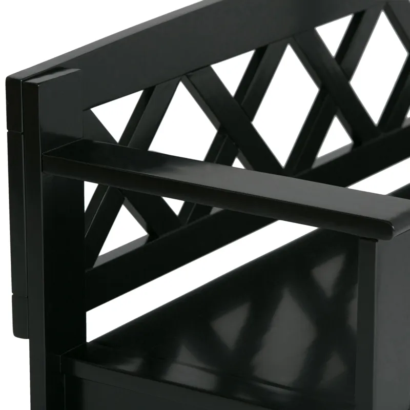 Amherst - Entryway Storage Bench - Black
