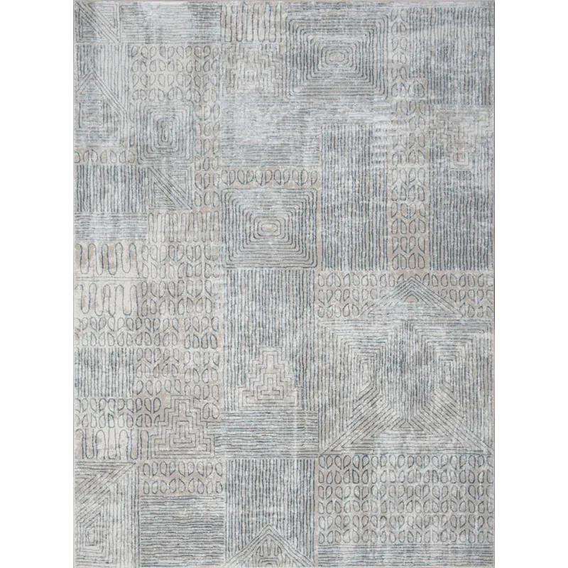 Elegance - GC_CNC6009 Blue 2\' x 3\' Area Rug