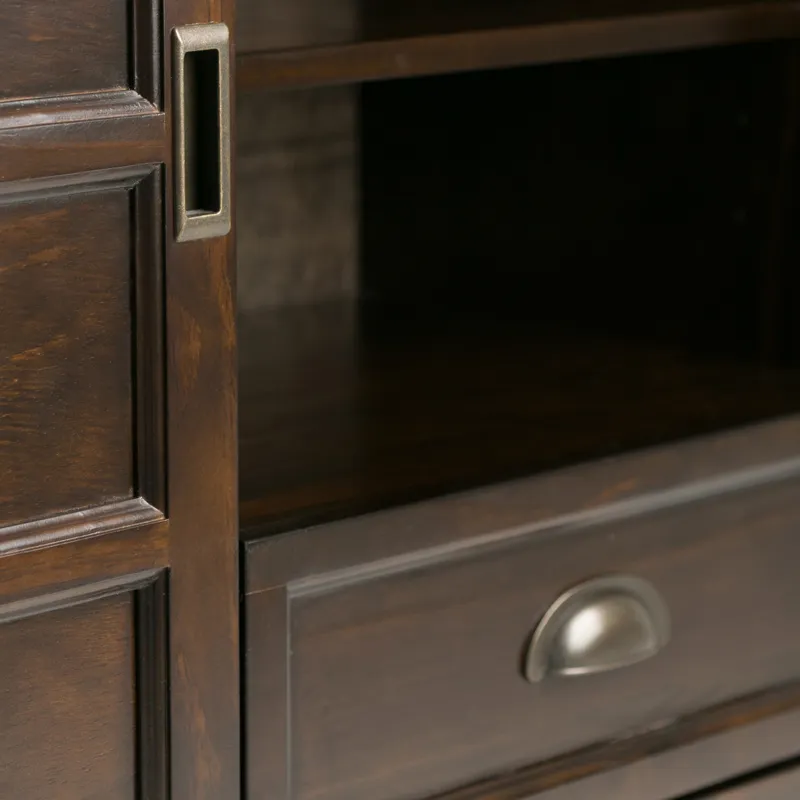 Burlington - Tall TV Media Stand - Mahogany Brown