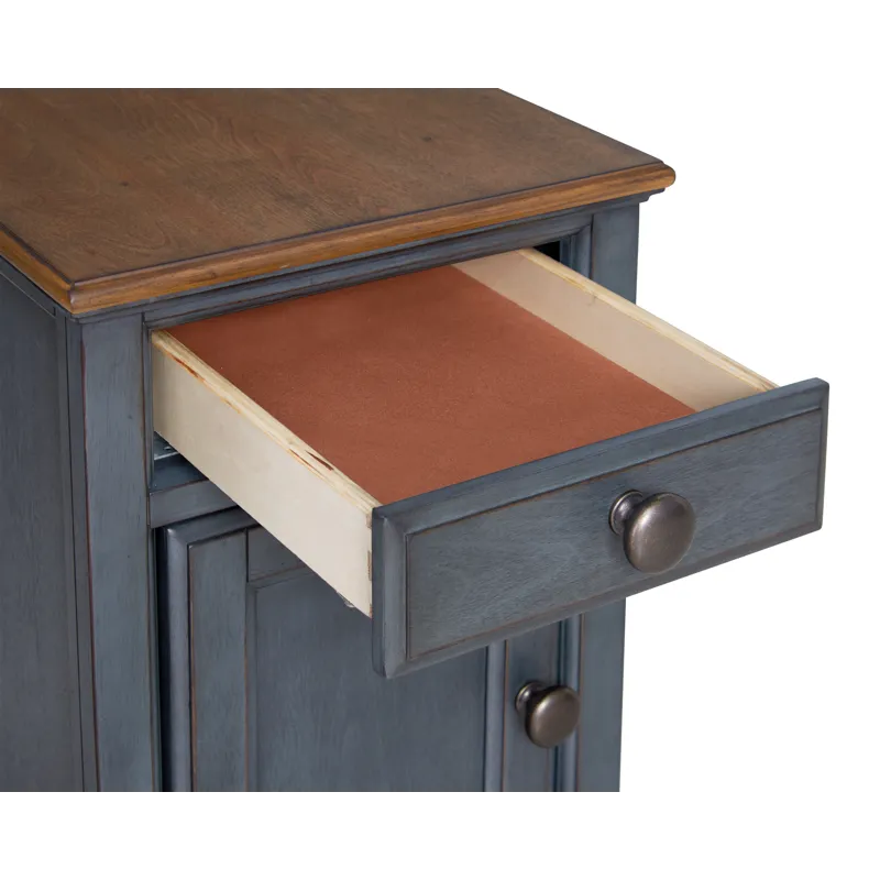 Americana - Chairside Table - Corduroy Blue
