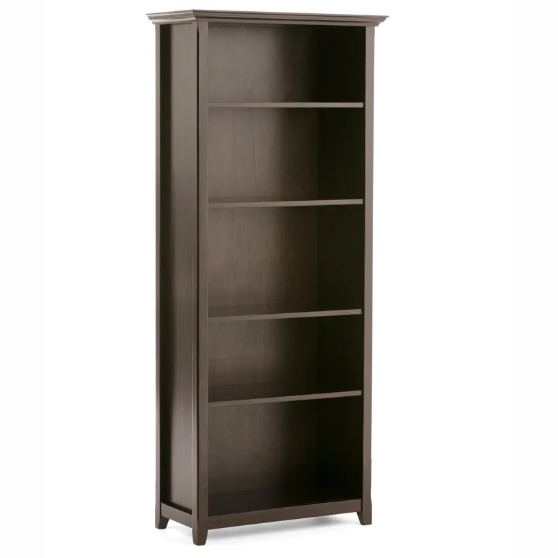 Amherst - 5 Shelf Bookcase - Hickory Brown