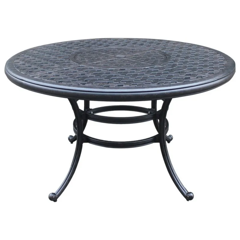 Round Dining Table - Dark Lava Bronze