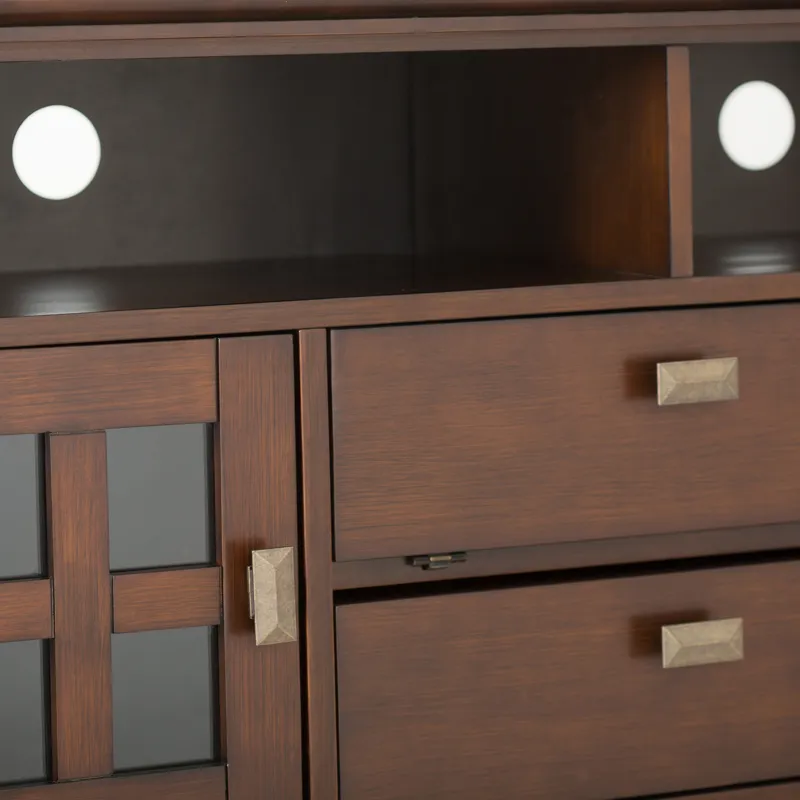 Artisan - 72\" TV Media Stand - Russet Brown