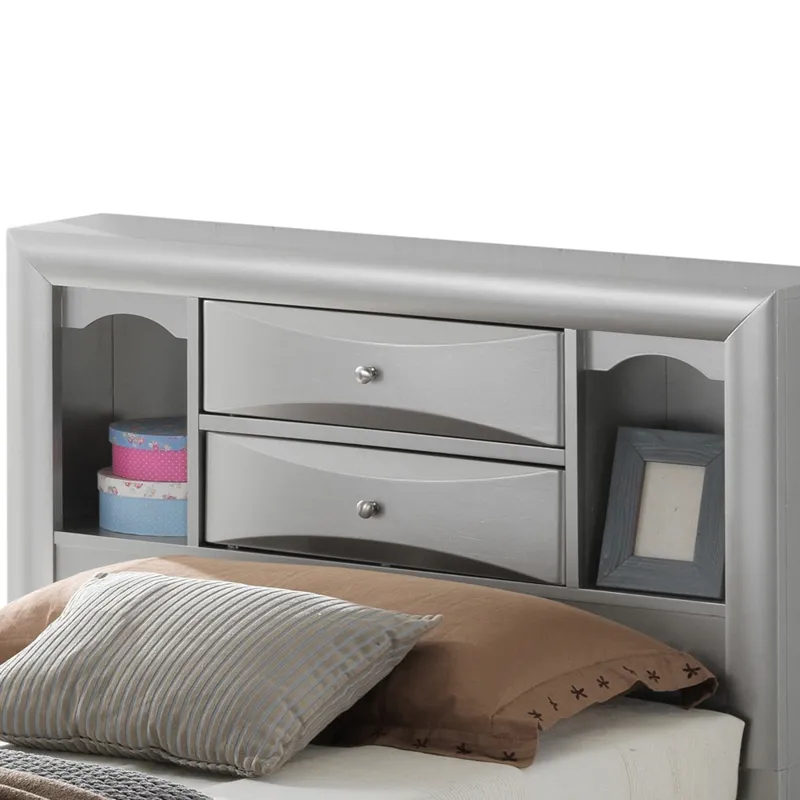 Marilla - G1503G-TSB3 Twin Storage Bed - Silver Champagne