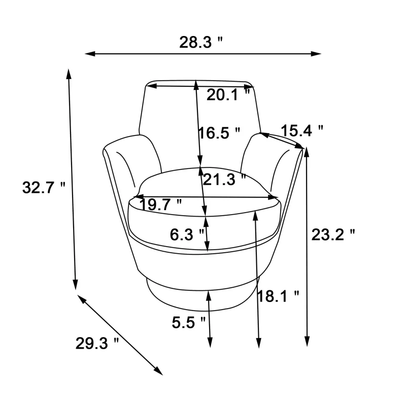 Velvet Swivel Barrel Chair, Swivel Accent Chairs Armchair For Living Room, Reading Chairs For Bedroo