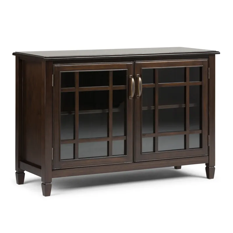 Connaught - Low Storage Cabinet - Dark Chestnut Brown