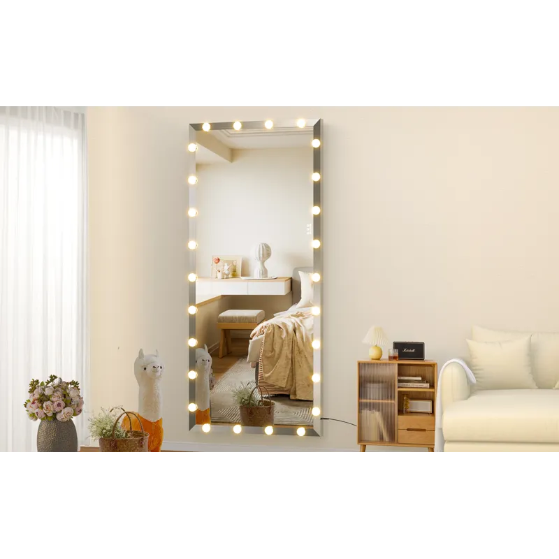 Hollywood - Full Length Mirror With Lights Oversized Full Body Vanity Mirror With 3 Color Modes Ligh
