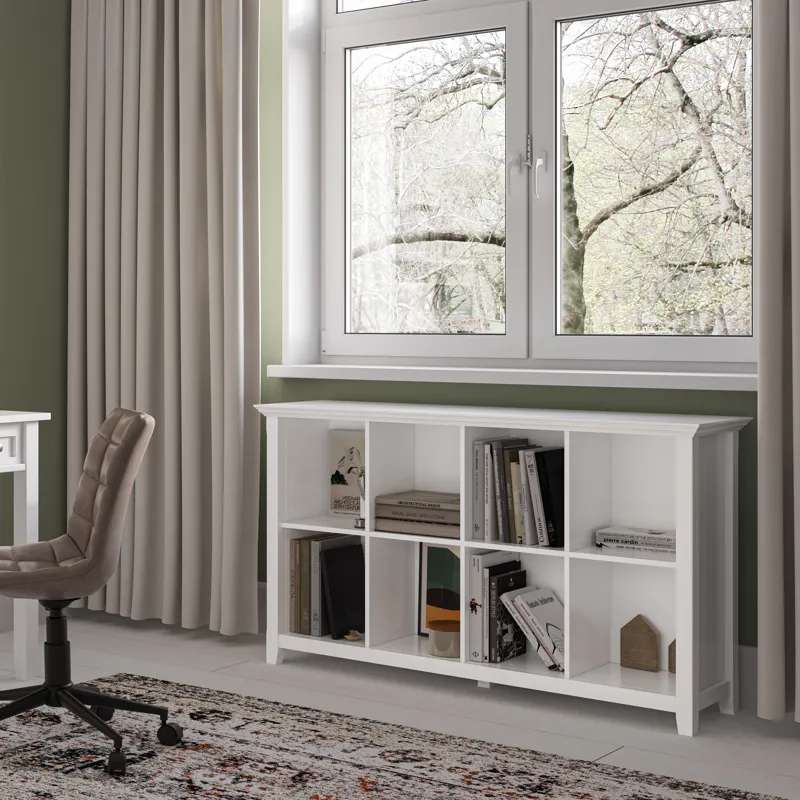 Acadian - 8 Cube Storage Sofa Table - White
