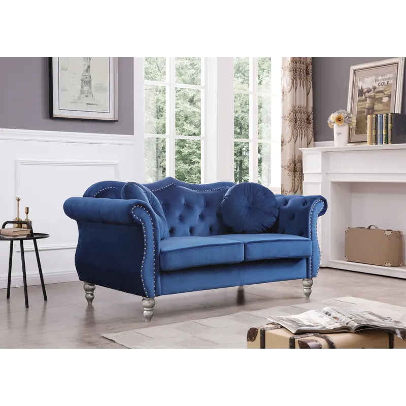 Hollywood - G0661A-L Loveseat - Navy Blue