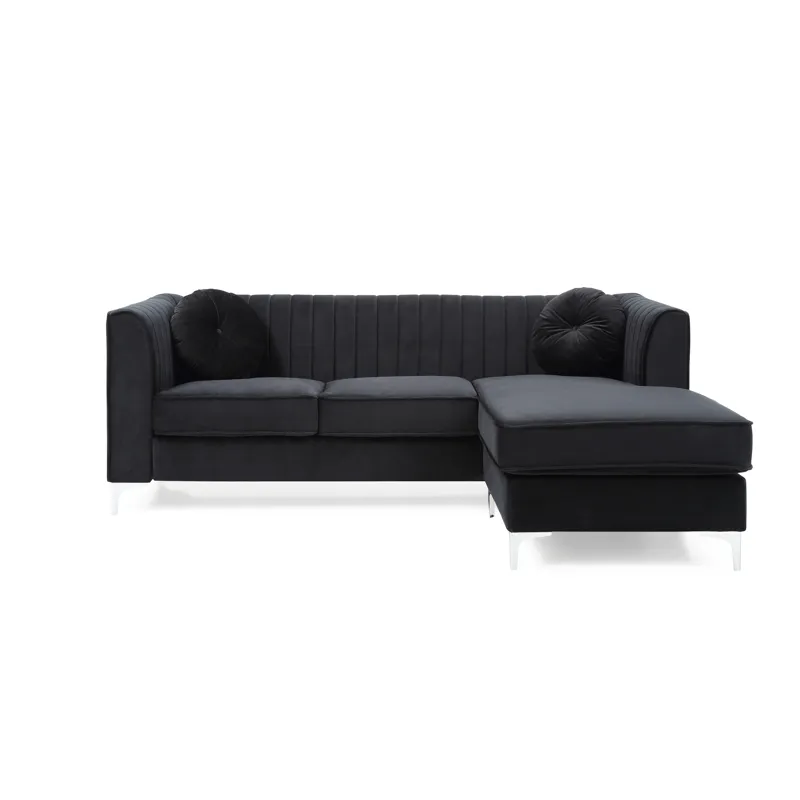 Delray - G793B-SC Sofa Chaise (3 Boxes) - Black