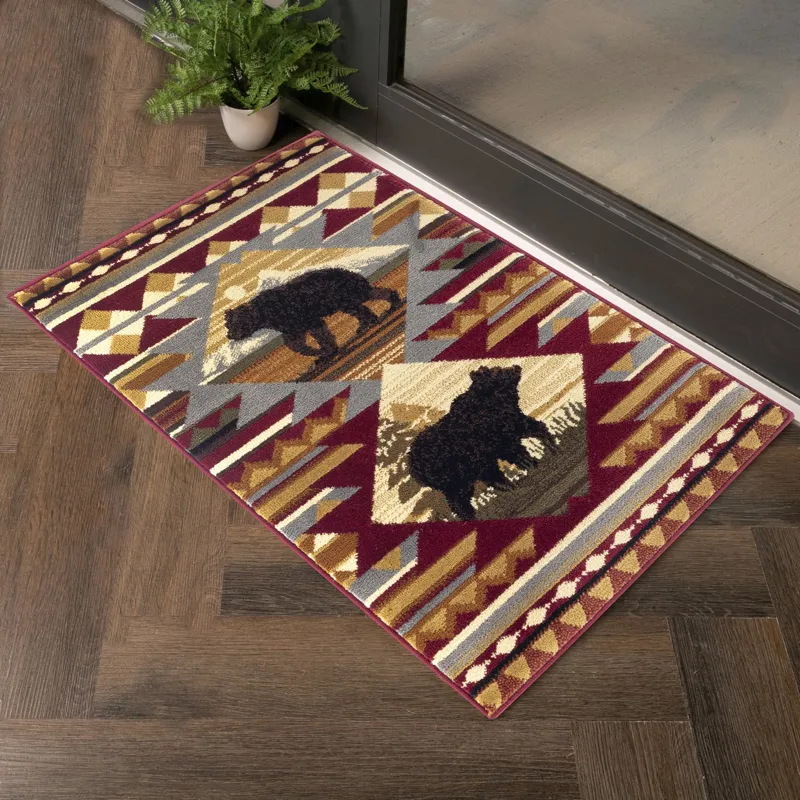 Nature\'s Nest - GC_CBL3001 Multi 2\' x 7\' Lodge Area Rug