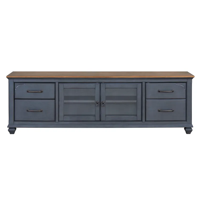 Americana - 84\" TV Stand - Corduroy Blue