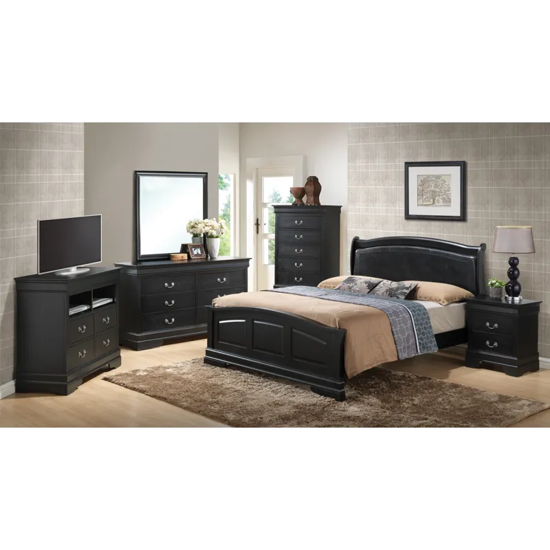 Louis Phillipe - G3150C-FB2 Full Bed - Black