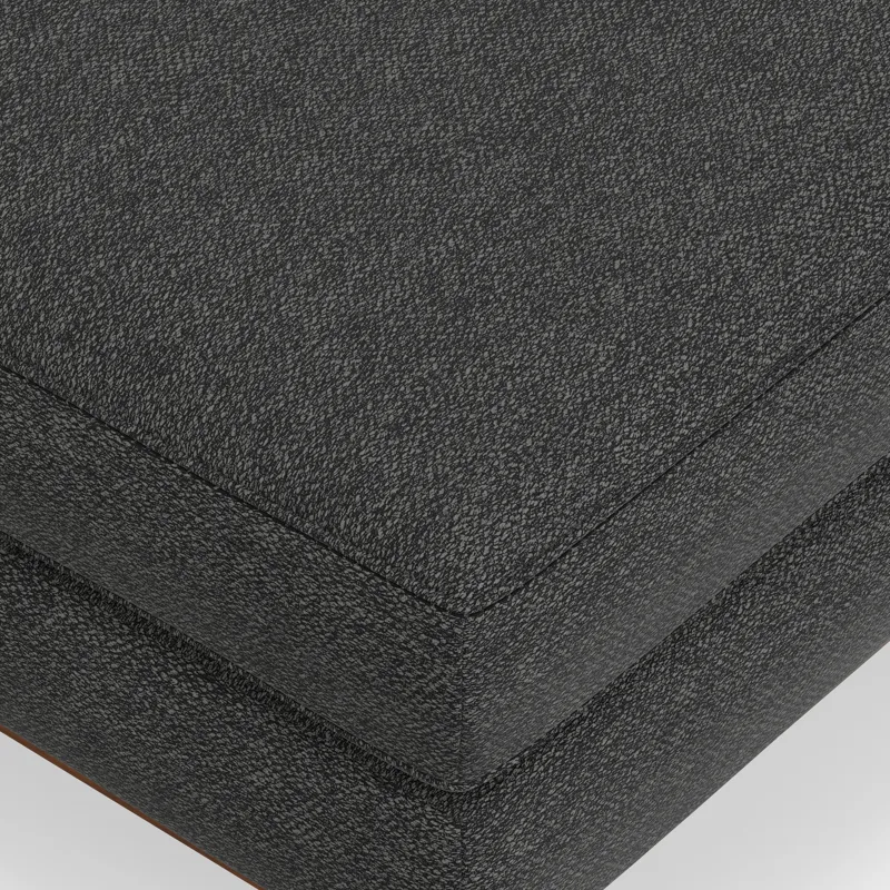 Morrison - Large Rectangular Ottoman - Charcoal Grey